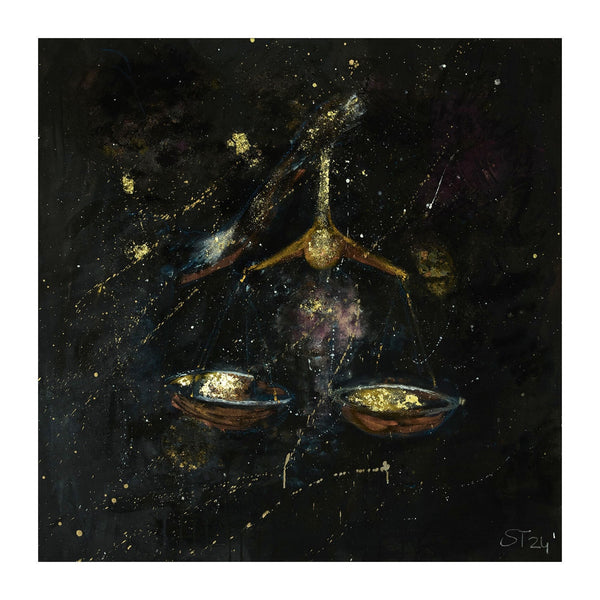 Waage – Original-Kunstwerk aus der Serie ART of ZODIAC von Sandra Thaler