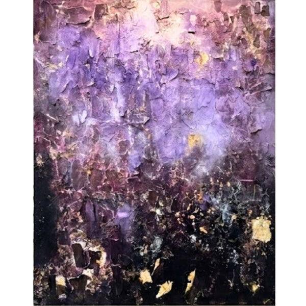 Purple & Gold – Original-Kunstwerk von Sandra Thaler