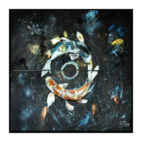 Fische – Original-Kunstwerk aus der Serie ART of ZODIAC von Sandra Thaler